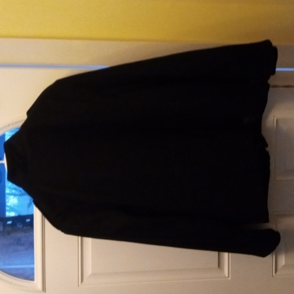 Black Merona 3/4 Length Mens XL pea coat - Picture 5 of 6